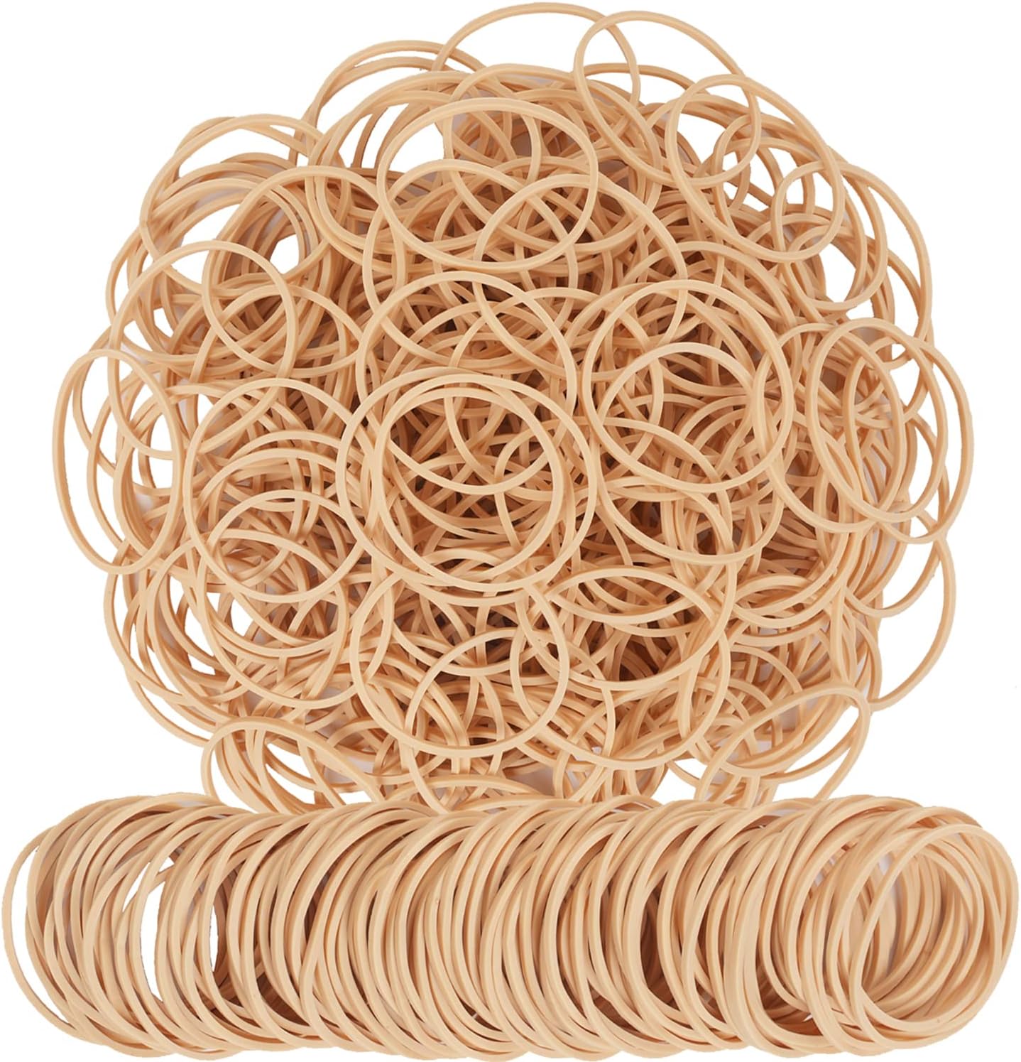 AIWOQI Rubber Bands Size16 Elastic Rubber Band #16 Light brown 600Pcs