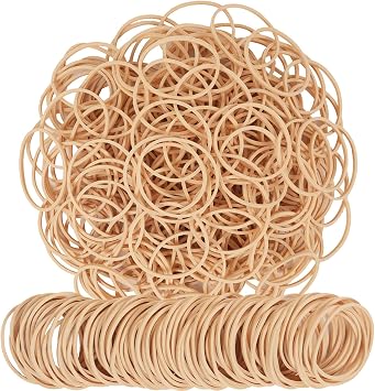 AIWOQI Rubber Bands Size16 Elastic Rubber Band #16 Light brown 600Pcs rubber bands office supplies File Folders Litter Box