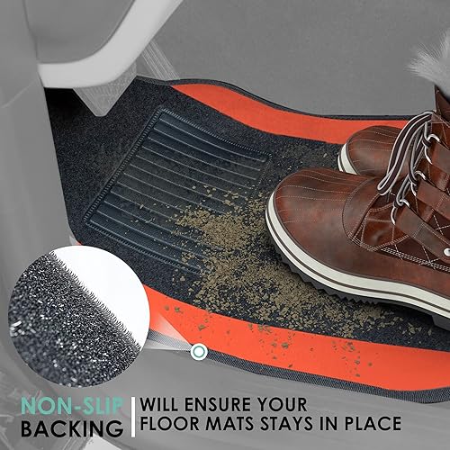 Miniatura 2 de FH Group - Tapetes de ajuste universal para el suelo del automóvil, aptos para la mayoría de autos, SUV o camiones, con almohadilla para el talón