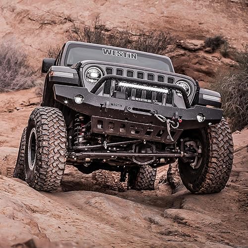 Miniatura 6 de Westin 59-80115 WJ2 parachoques delantero de ancho completo para Wrangler JL 2018-2025 Gladiator 2020-2025