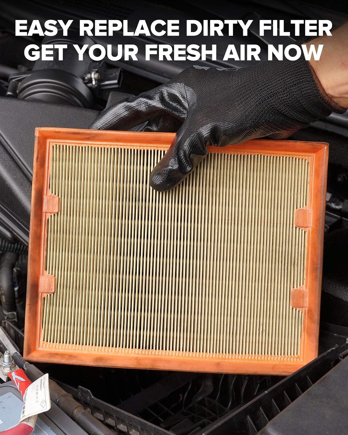 PHILTOP Engine Air Filter, Compatible with CA10261 Ram 2500 3500 4500 5500 2011-2025 & Dodge Ram 2500 3500 2007-2010, Ram 4500 5500, Improve Engine Performance, Flexible Panel