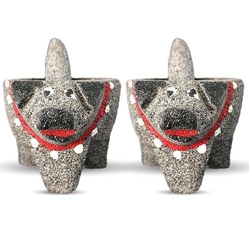 Miniatura 1 de Molcajete - Tazón para salsa, mortero de piedra, molcajetes para papas fritas, guacamole, pico de gallo, plato para servir, taza de salsa,