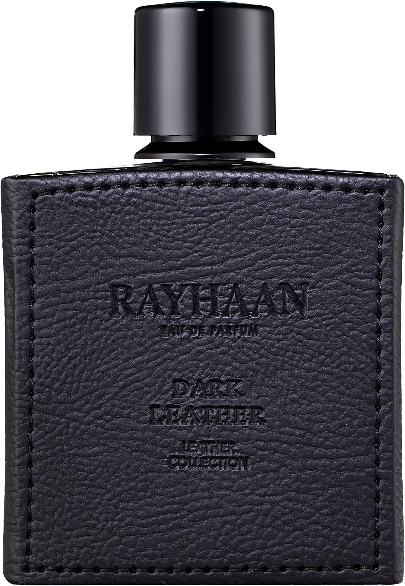 Rayhaan Dark Leather for Men Eau de Parfum Spray, 3.4 Ounce
