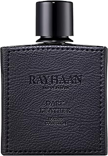 RAYHAAN Dark Leather for Men Eau de Parfum Spray, 3.4 Ounce