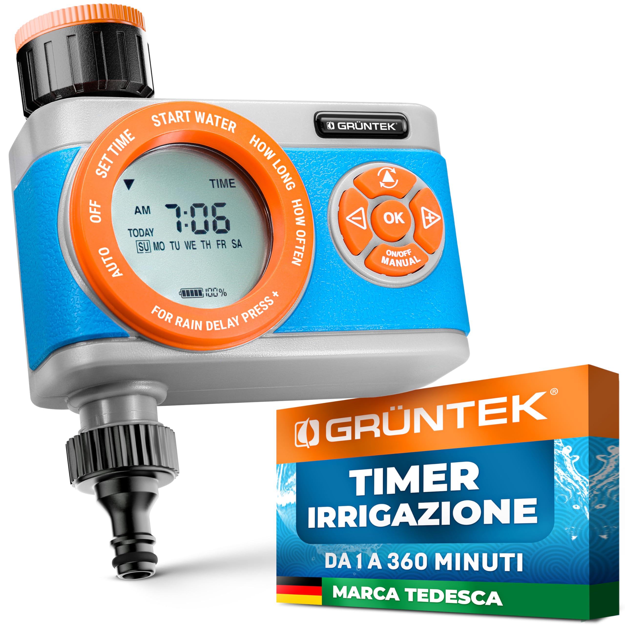 GRÜNTEK Centralina per irrigazione (Timer Automatico)