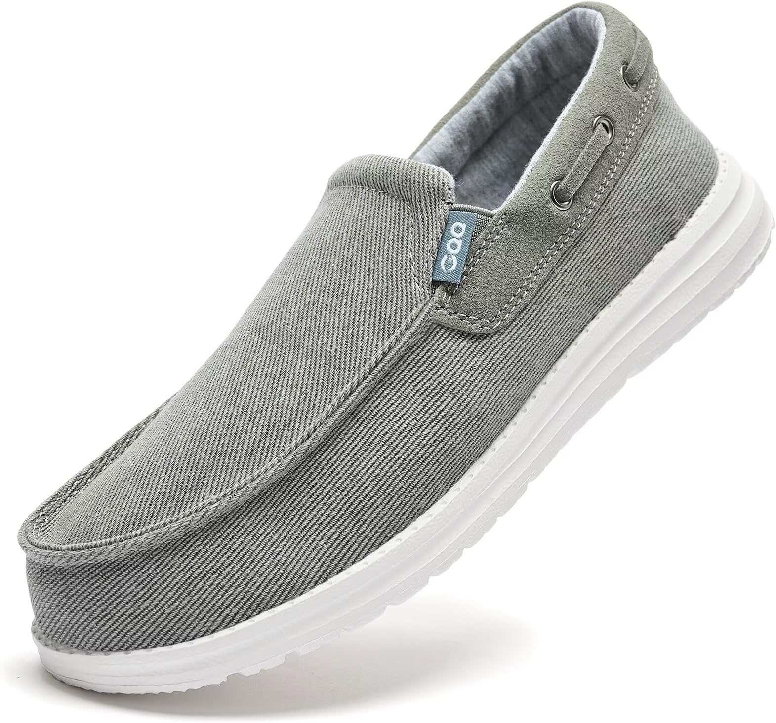 GQQ Mens Slip-on Loafers Casual Shoes - Mens Boat Shoes Comfortable Lightweight Canvas Walking Shoes