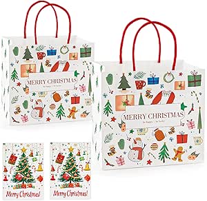 Ranfashiong 16" Extra Large Christmas Gift Bag With Tissue Paper Xmas - View #2