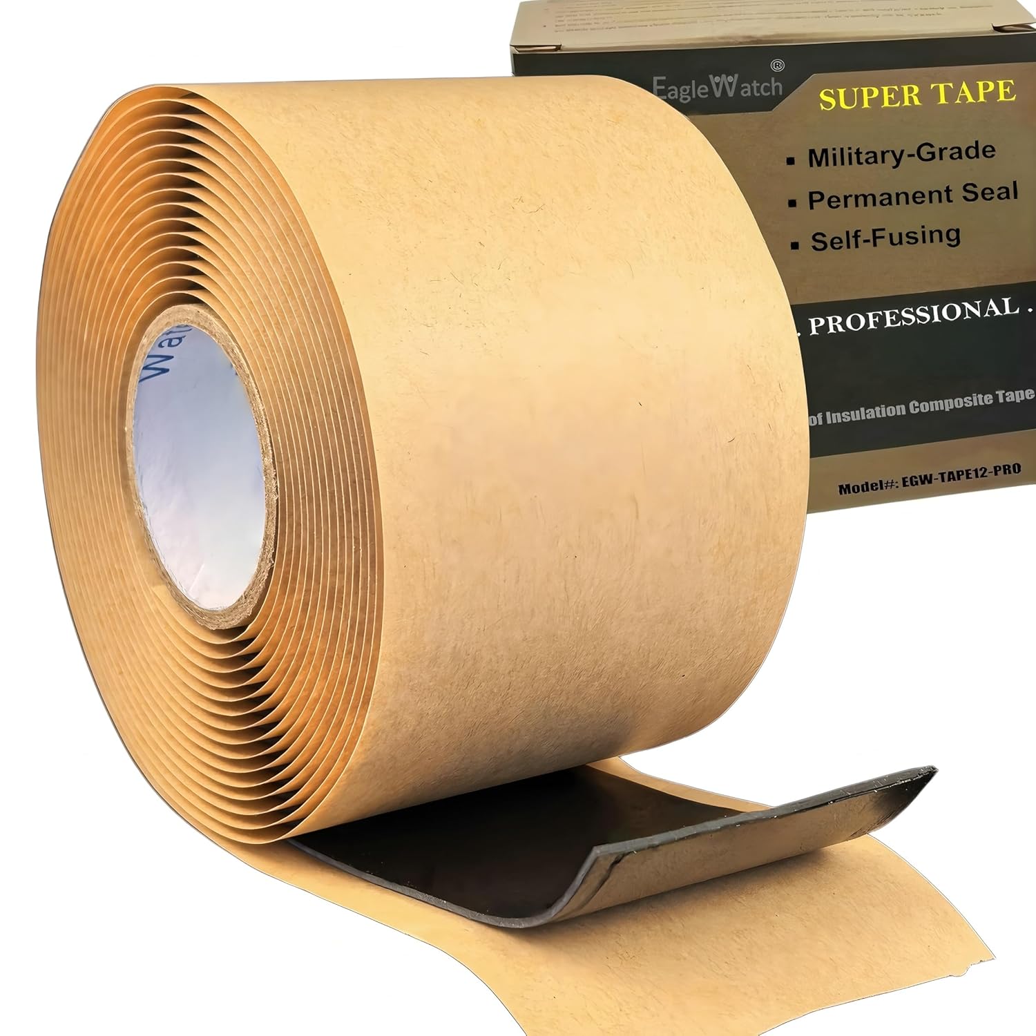 2" x 12FT Military-Grade Self-Fusing Tape | 65mil Thick Silicone-Butyl Composite | IP68 Permanent Waterproof Seal & 35KV Insulation | for Heavy-Duty Pipe, Electrical & Outdoor Repair