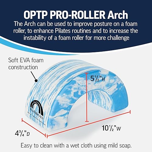 Miniatura 4 de OPTP PRO-Roller Arch - Soporte de rodillo de espuma y herramienta de posicionamiento - Uso con rodillos de espuma grandes de 6 pulgadas de diámetro,