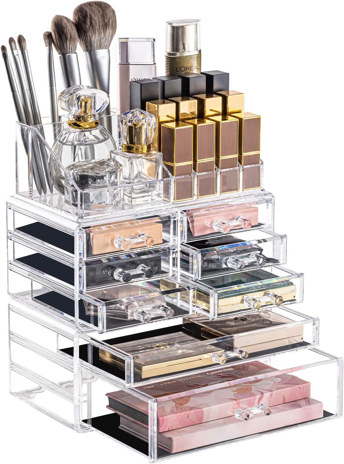 DreamGenius 3 Pieces Makeup Organizer