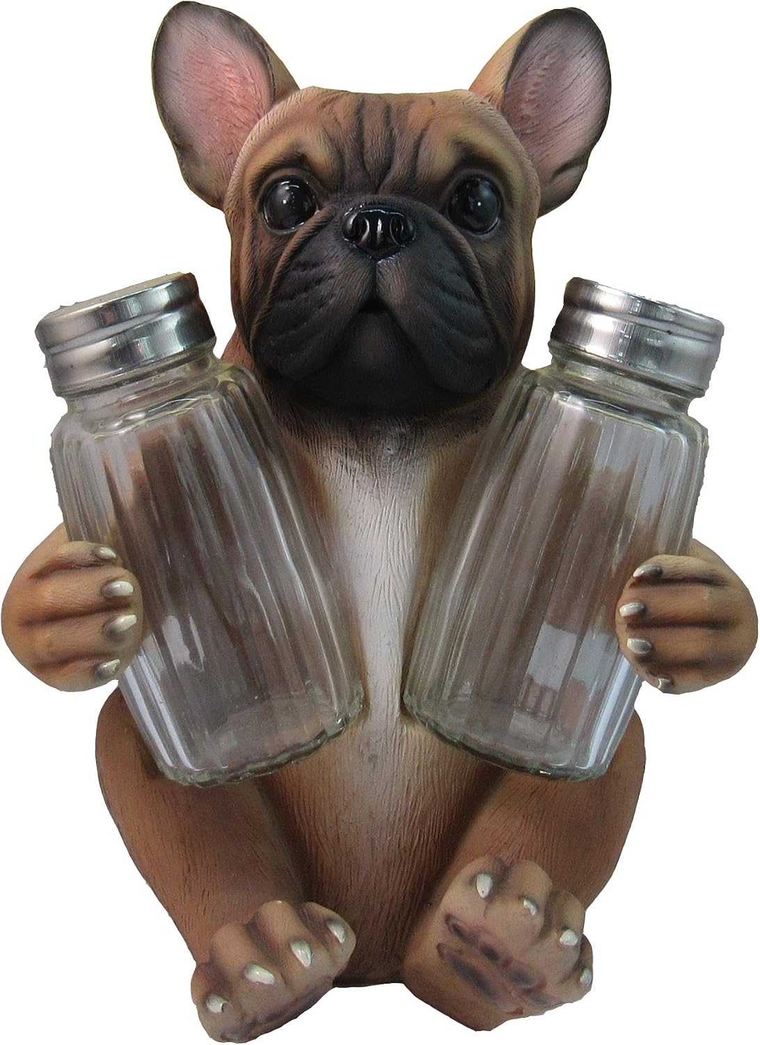 Adorable French Bulldog Salt And Pepper Shaker Set By DWK | Decorative Statues and Gift Ideas for Pet Owners