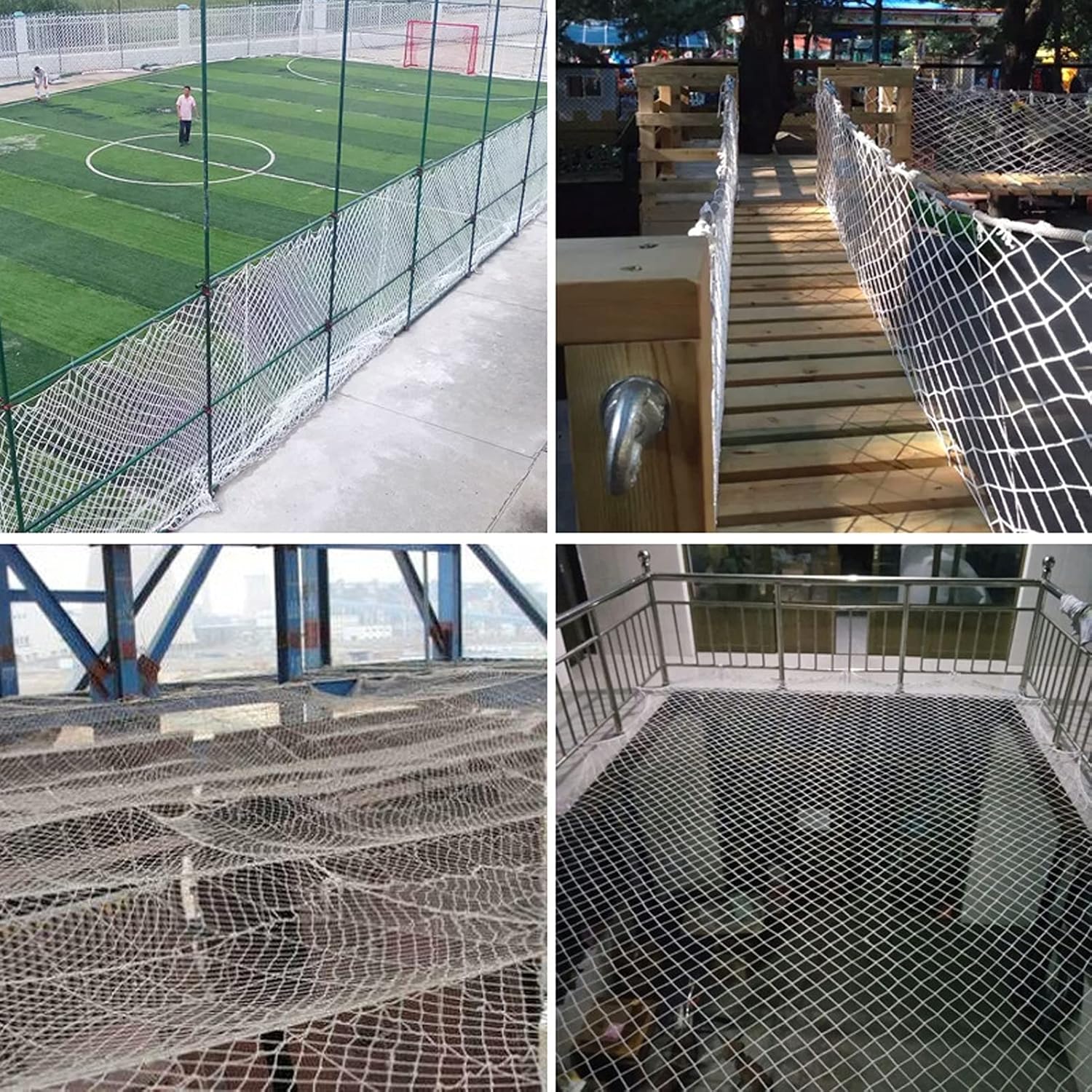 White Garden Netting Bug Insect Bird Net Barrier Hunting Plant Protecting Garden Mesh, Child Safety Net, Stair Railing Proof Mesh for Kids Toys Pets Rope Netting (Size : 7X7M(22X22