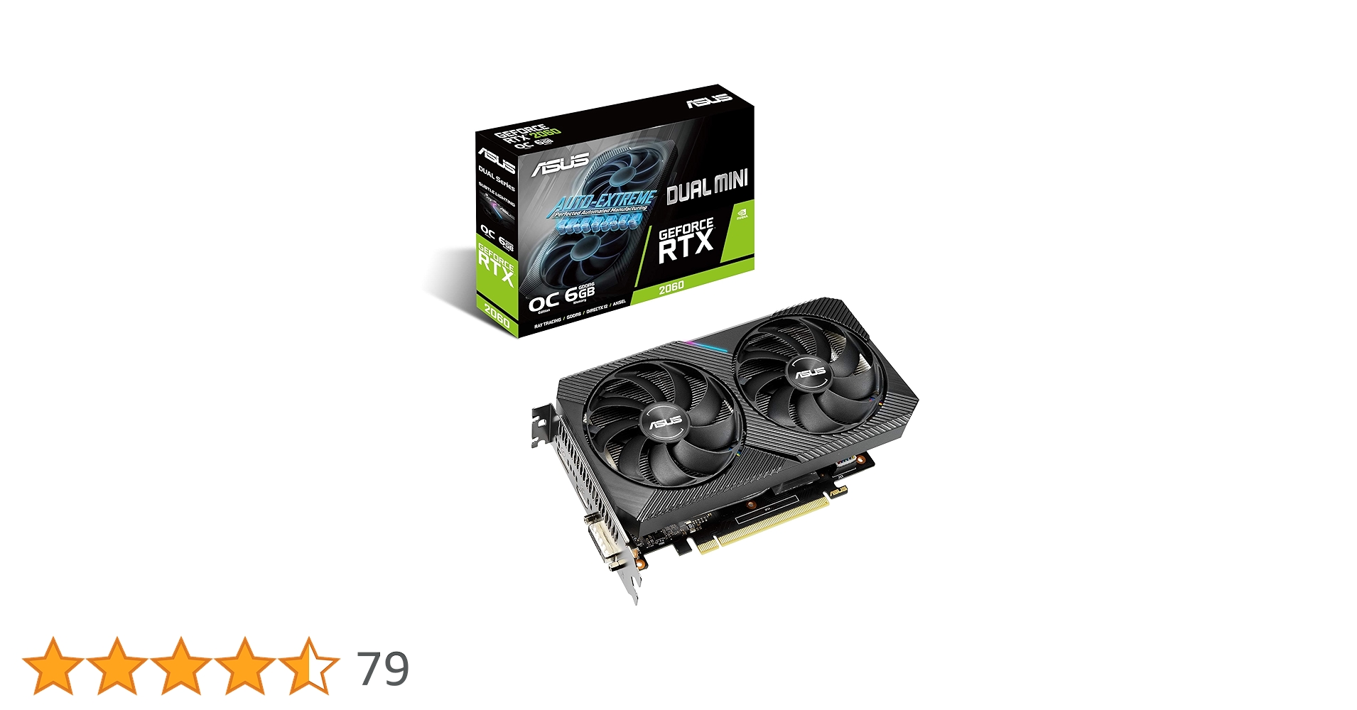 GeForce RTX2060 6GB デュアルファン Amazon | ASUS NVIDIA RTX 2060 搭載 デュアルファンモデル 6G