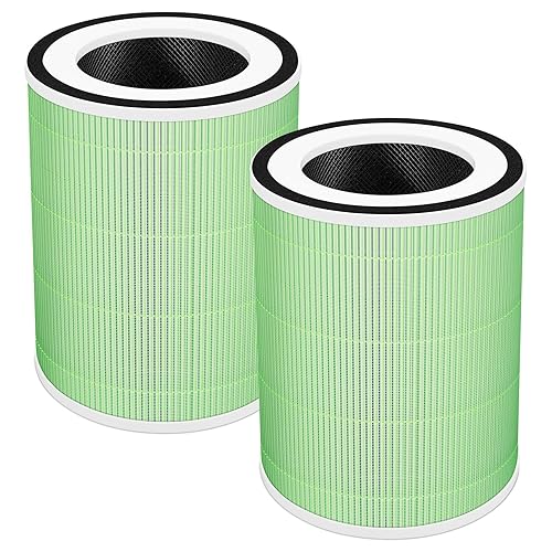 Sinnya Kilo Pet Filter Replacement Compatible with Afloia Kilo, KILOPLUS, KILOPRO, MIRO, MIRO PRO and MORENTO MR-Kilo, 360° 4-Stage Filtration, 2 Pack, Green - Kilo Pet-2 Pack