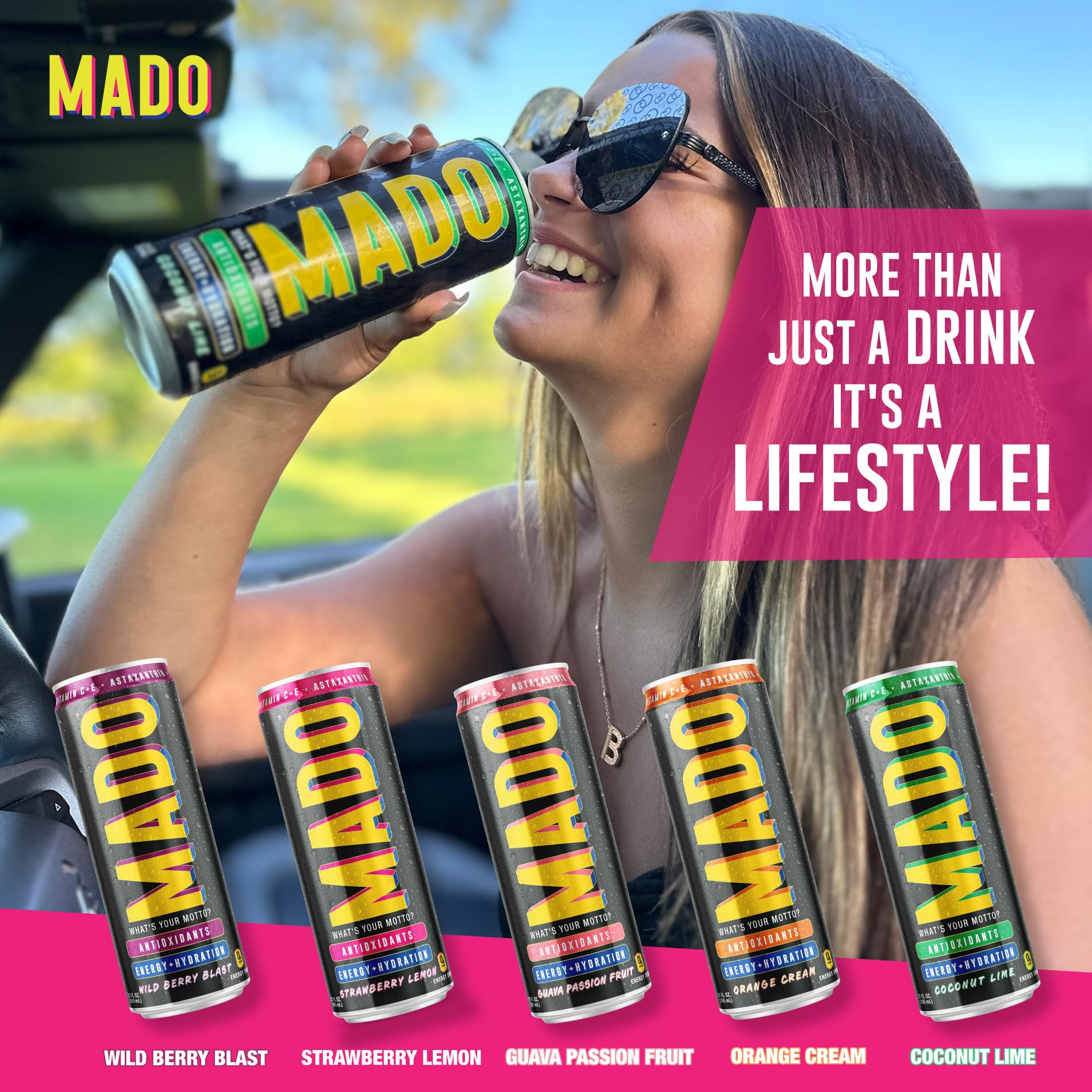 Amazon.co.jp: MADO エナジードリンク 無糖 プレワークアウトBCAA