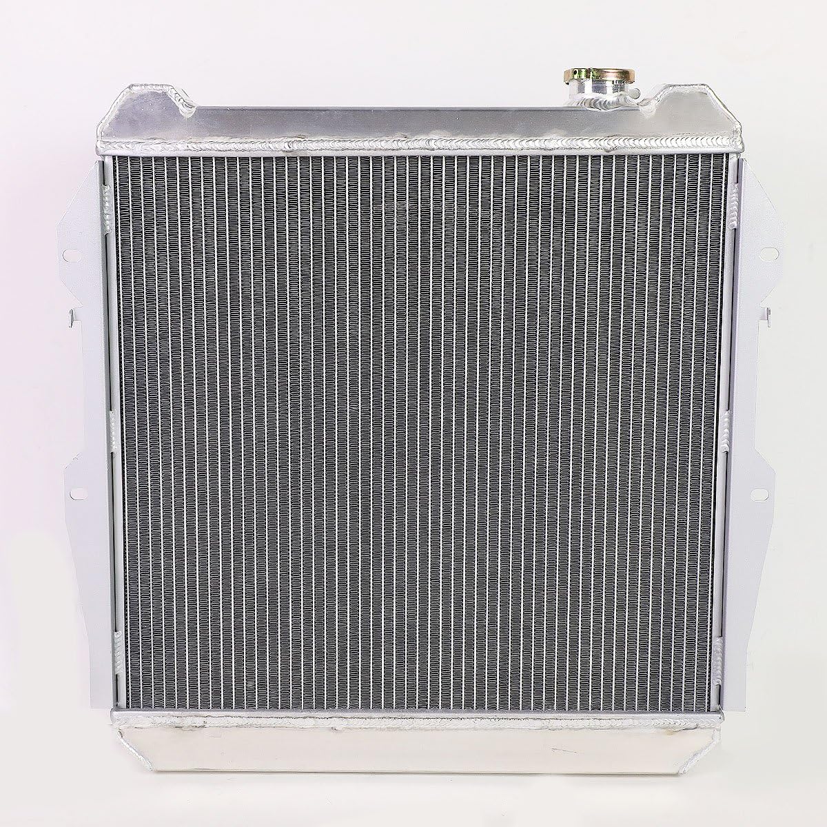 Auto Dynasty Aluminum Radiator Fan Shroud Assembly Compatible with 1988-1995 Pickup / 4Runner 3.0 V6, 2-Row Bolt-on Cooling Radiator W/Fan Shroud - 2nd gen N120 N130
