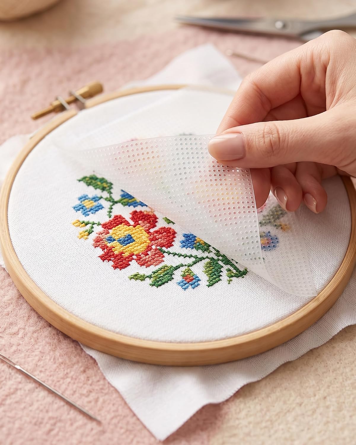 39 x 8.6 Large Water Soluble Cross Stitch Canvas 14 Count