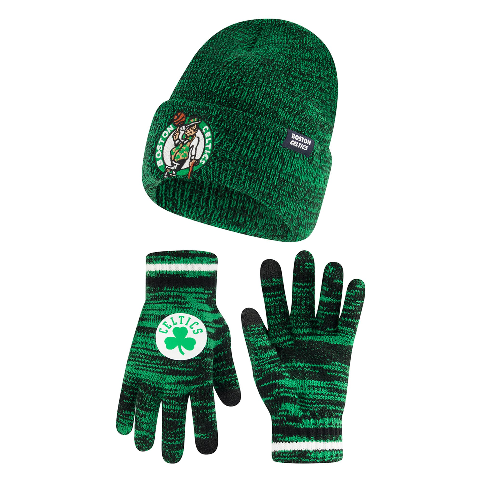 Ultra Game Youth NBA Official Super Soft Winter Beanie Knit Hat with Extra Warm Touch Screen Gloves