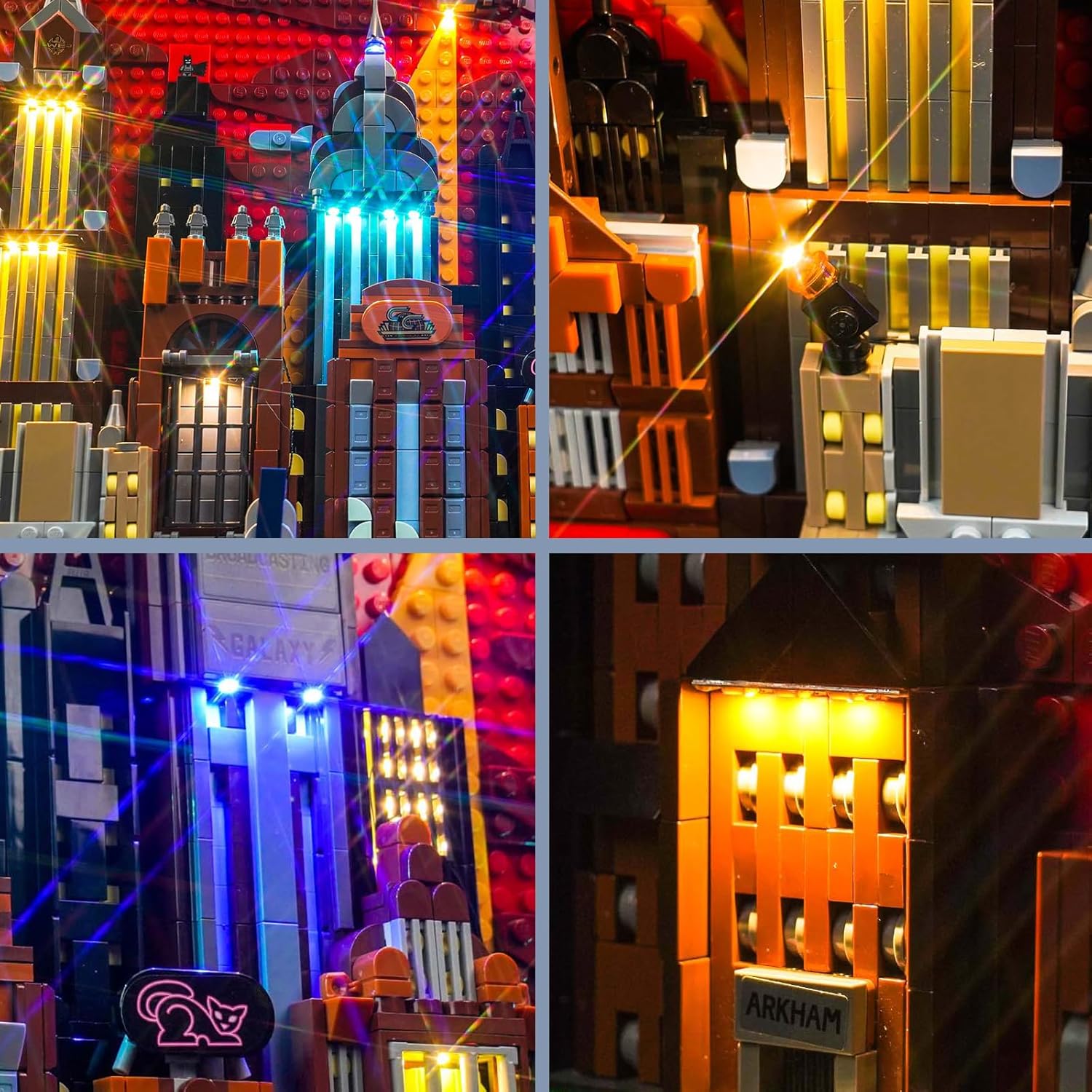 BrickBling Lighting Kit Compatible with Lego The Animated Series Gotham City™ 76271, Bricks Not Included (Classic Version Light)