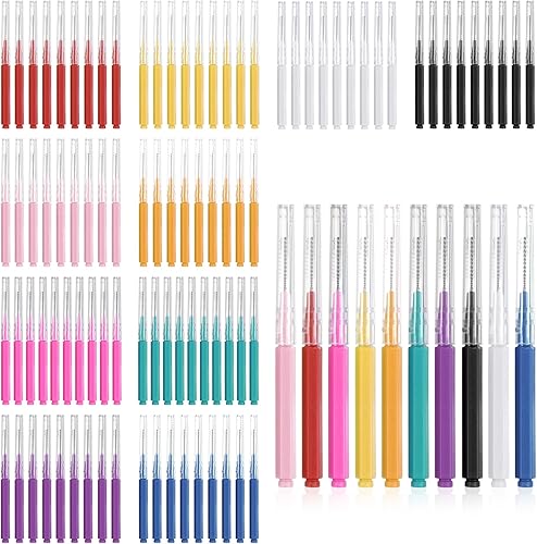 100 piezas de cepillos interdentales, herramientas de limpieza dental, palillos de dientes para higiene bucal, palillos de dientes, cabeza de hilo