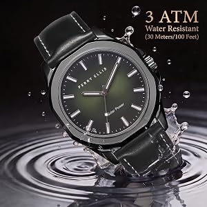 Amazon.com: Perry Ellis Solar Powered Mens Watch | Vegan Leather