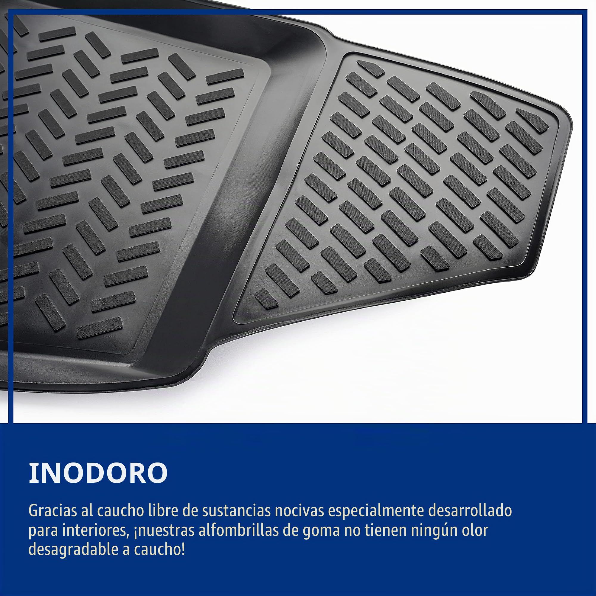 ELMASLINE Alfombrillas de goma y bandeja para maletero para Cupra Formentor a partir de 2020, borde alto (5 cm)