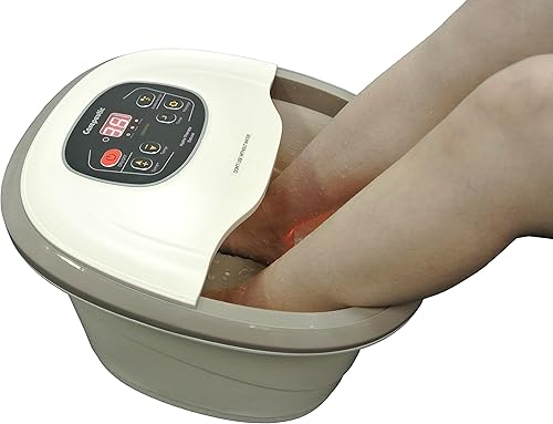 Miniatura 2 de Carepeutic Hidroterapia motorizada para masaje de baño de spa de pies y piernas, 17 libras, color blanco leche