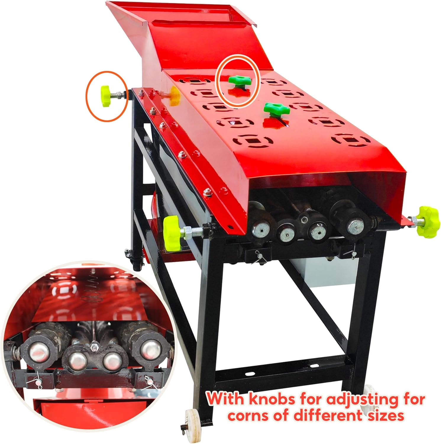 TECHTONGDA Automatic Corn Husker Machine Corn Peeler for Fresh and Dry Corn Electric Corn Husk Remover 220V