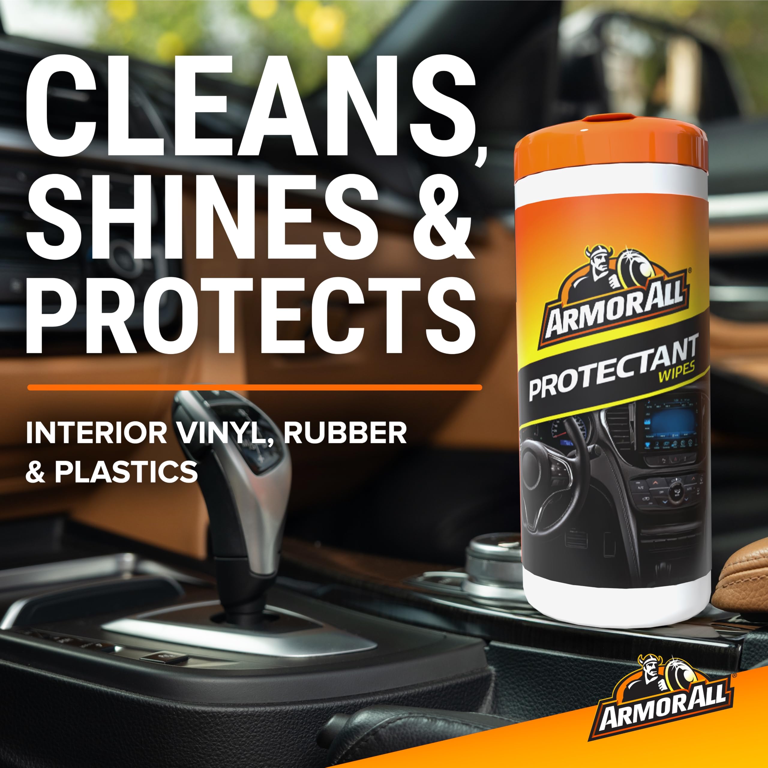ARMOR ALL Pack 3 en 1 - Toallitas Multiusos, Salpicaderos Brillo y Cristales I 30 UDS Cada Bote I Limpieza Integral y Protección Completa I Cierre Hermético para Máxima Conservación