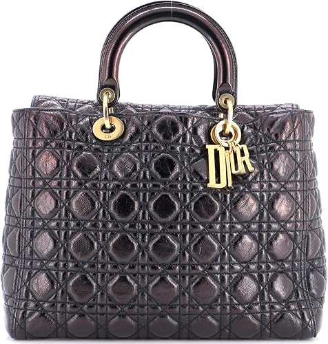 Pre-Loved Supple Lady Dior Bag Large, Black