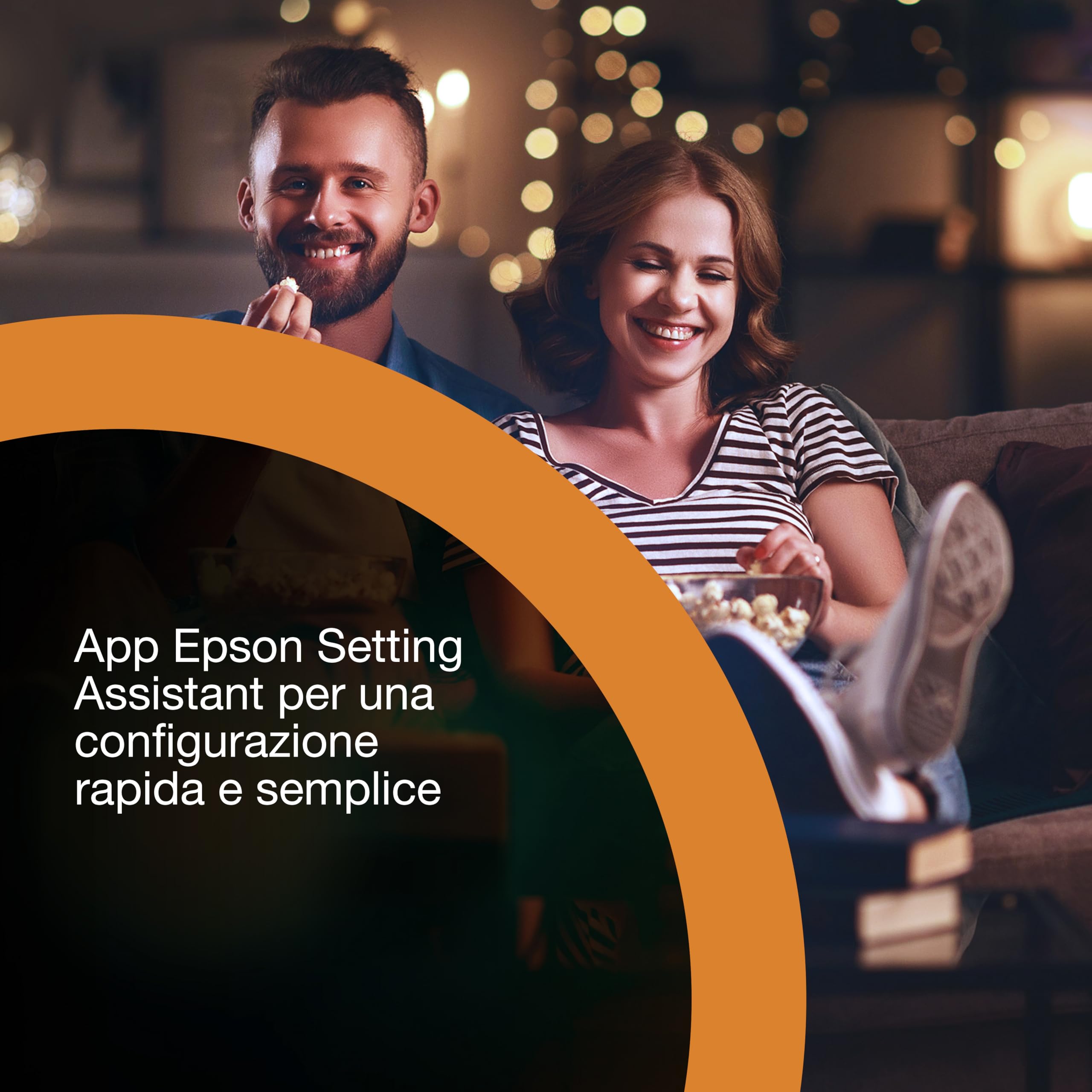 Epson Lifestudio Grand EH-LS670B | Videoproiettore TV laser ottica ultra-corta | Home Cinema 4K PRO‐UHD | 3.600 lumen | Imaging IA | Sound by BOSE | Google TV | Display 120” | Garanzia 5 anni | Nero