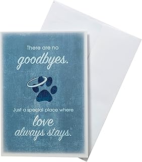 Dog Speak There Are No Goodbyes. Just A Special Place Where Love Always Stays. - Death Loss of Pet Sympathy Card