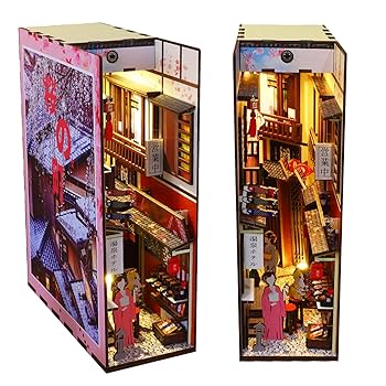 薔薇のお部屋専用 Amazon.com: Hallisun DIY Book Nook Kit 3D Wooden Puzzle for