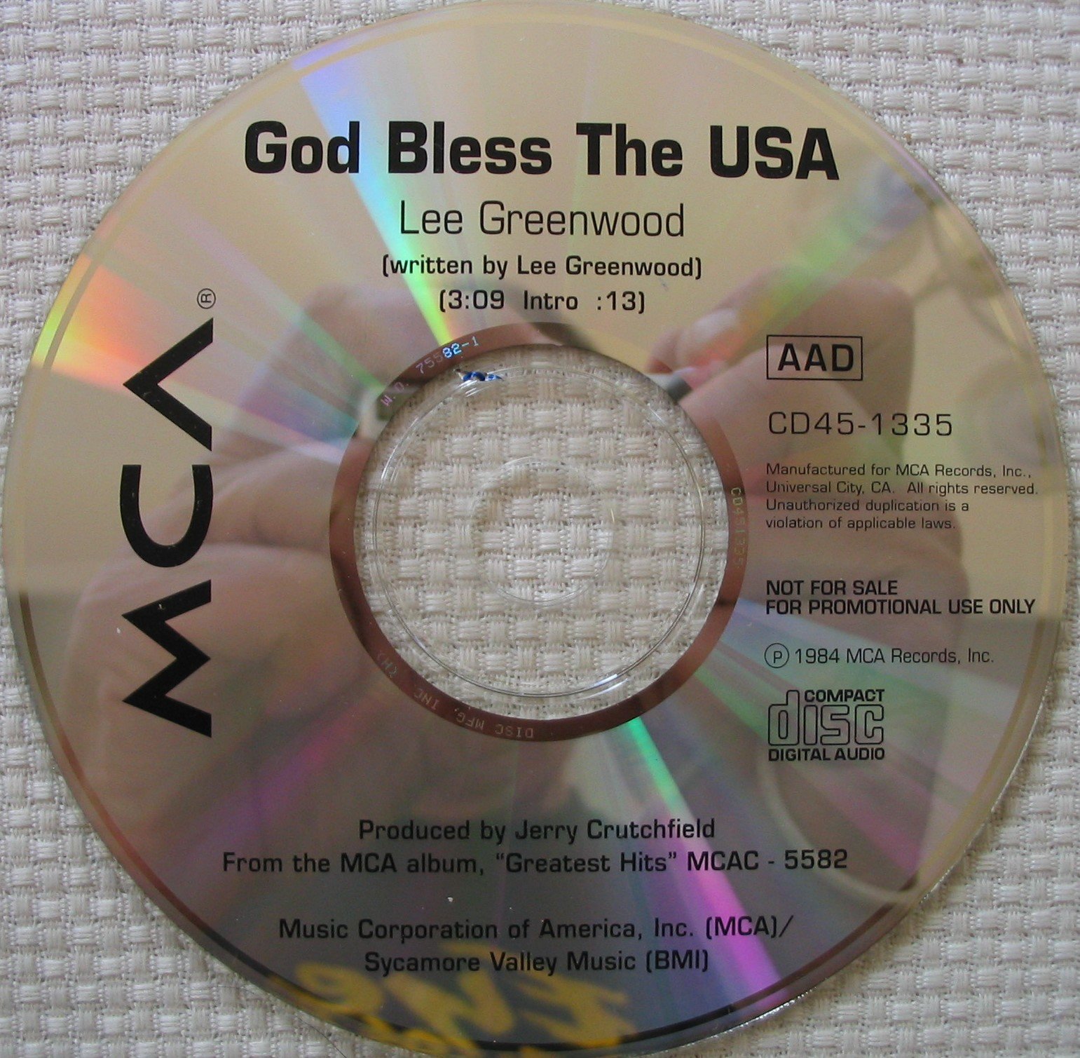God Bless the Usa / Amazing Grace [Audio CD] Greenwood, Lee