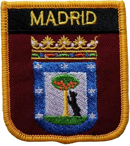 1000 Flags Parche bordado con escudo de Madrid España