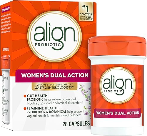 Miniatura 12 de Align Probiótico, Acción Dual para Mujeres, Suplementos de Probióticos para Mujeres, Probiótico Multi-Cepas con Árbol de Castidad, Apoya la Salud