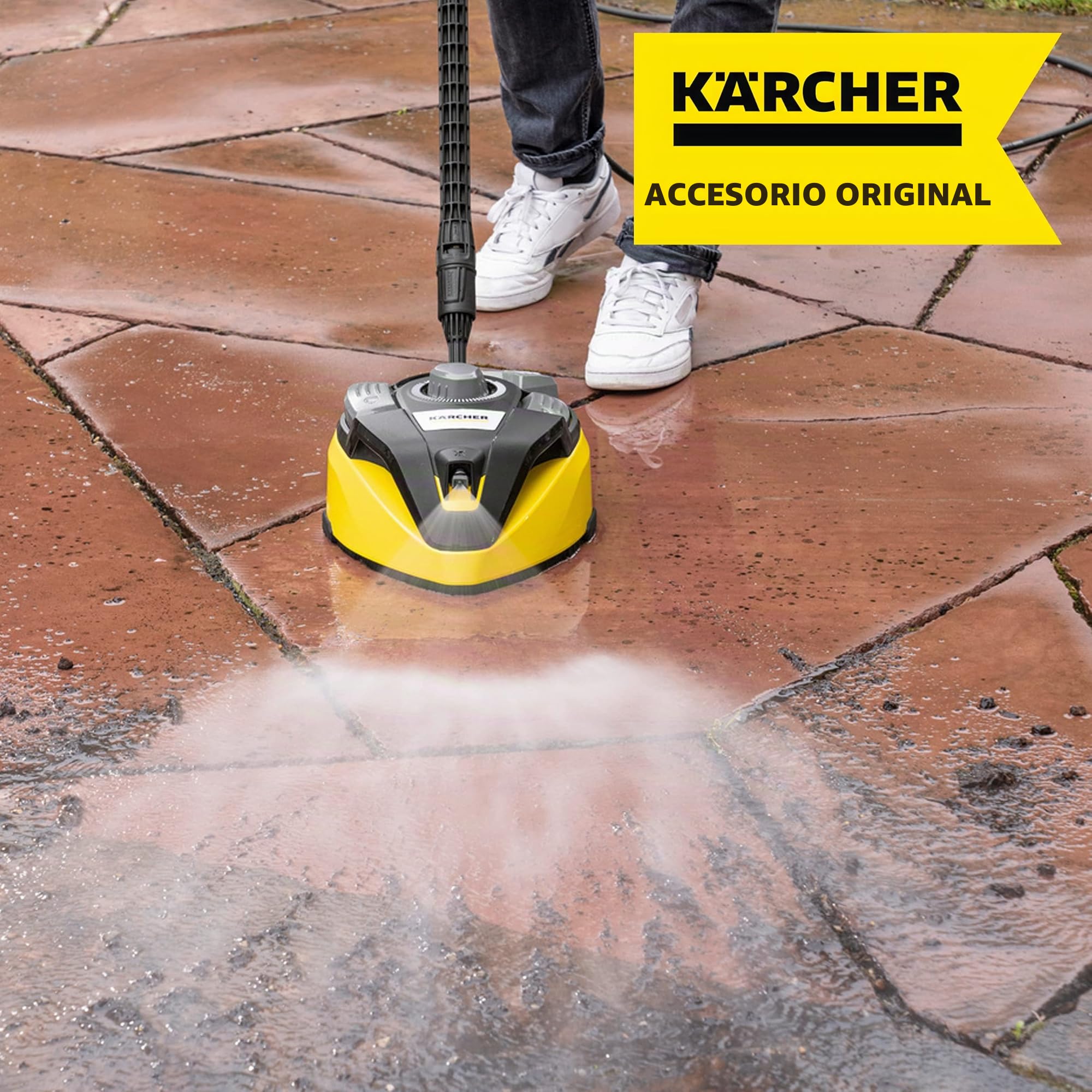 Kärcher T-Racer T 7 Plus limpiadora de Superficies, para la Limpieza efectiva de Grandes Superficies y sin Salpicaduras, Accesorio Adecuado para Hidrolimpiadoras K 4 a K 7 de Kärcher