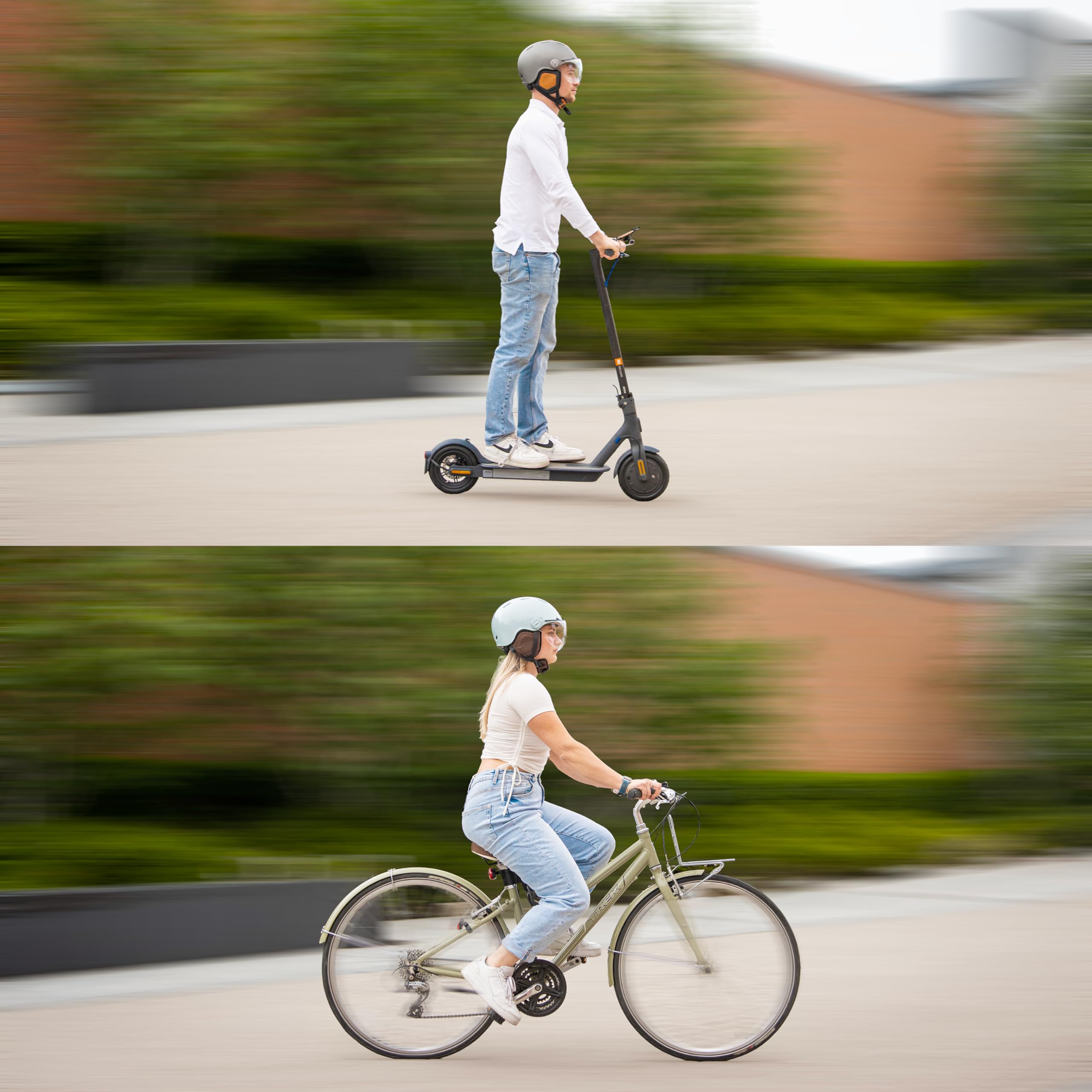 CASR Style Casco per Monopattino Elettrico Adulto Uomo Donna, Casco Bici Adulto con Visiera – Urbano E-Bike, Skate, Paraorecchie Rimovibili, Regolabile, Traspirante