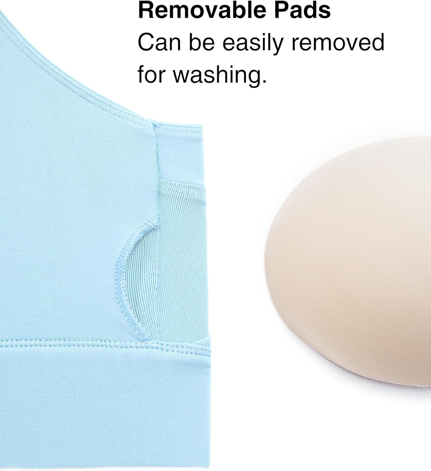 Yvette Yoga Sports Bras for Women Full Support Open Back Sports Bra Crop Tank with Removable Pads