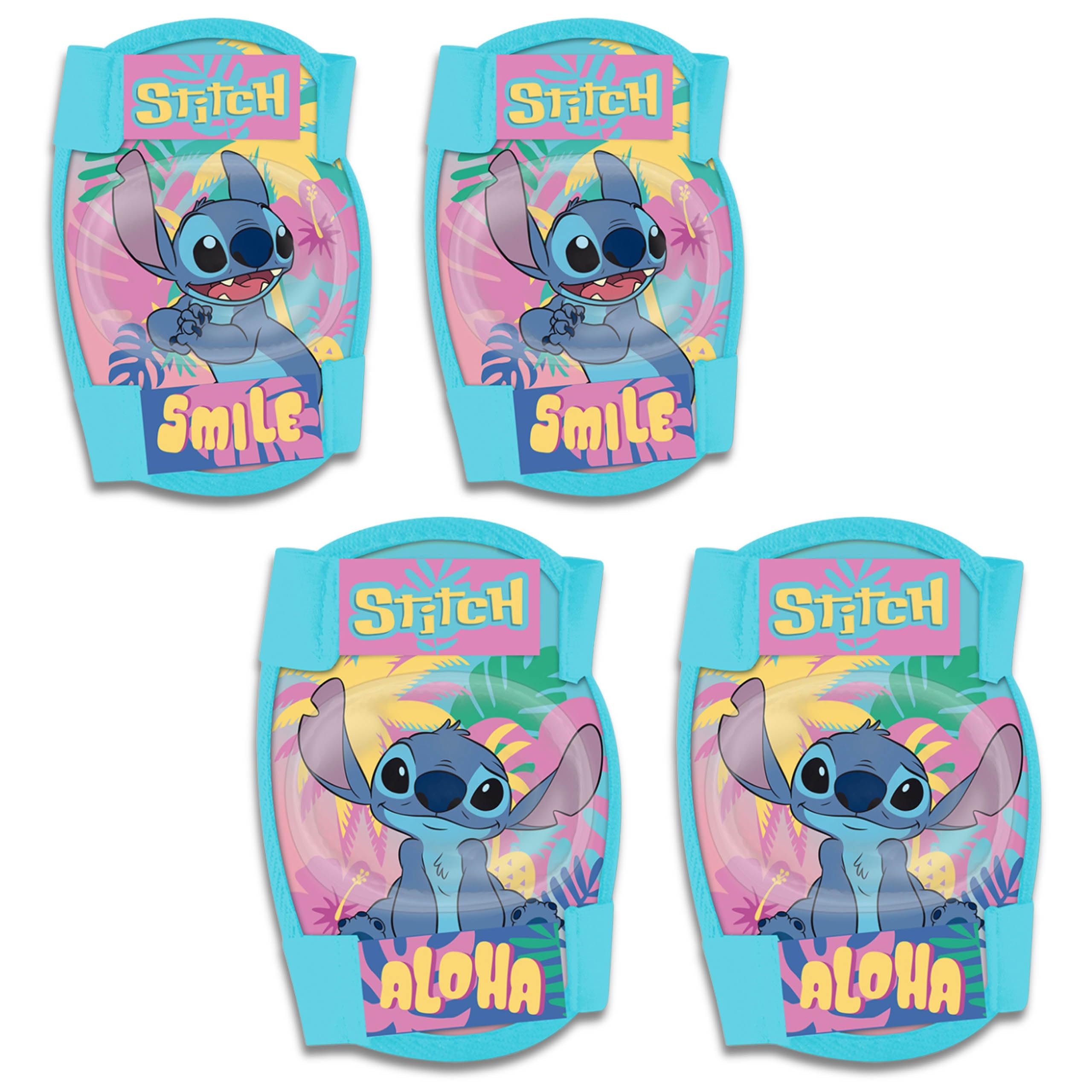 sarcia.eu DISNEY Stitch knee and elbow protectors for children, children's protectors (Blue)