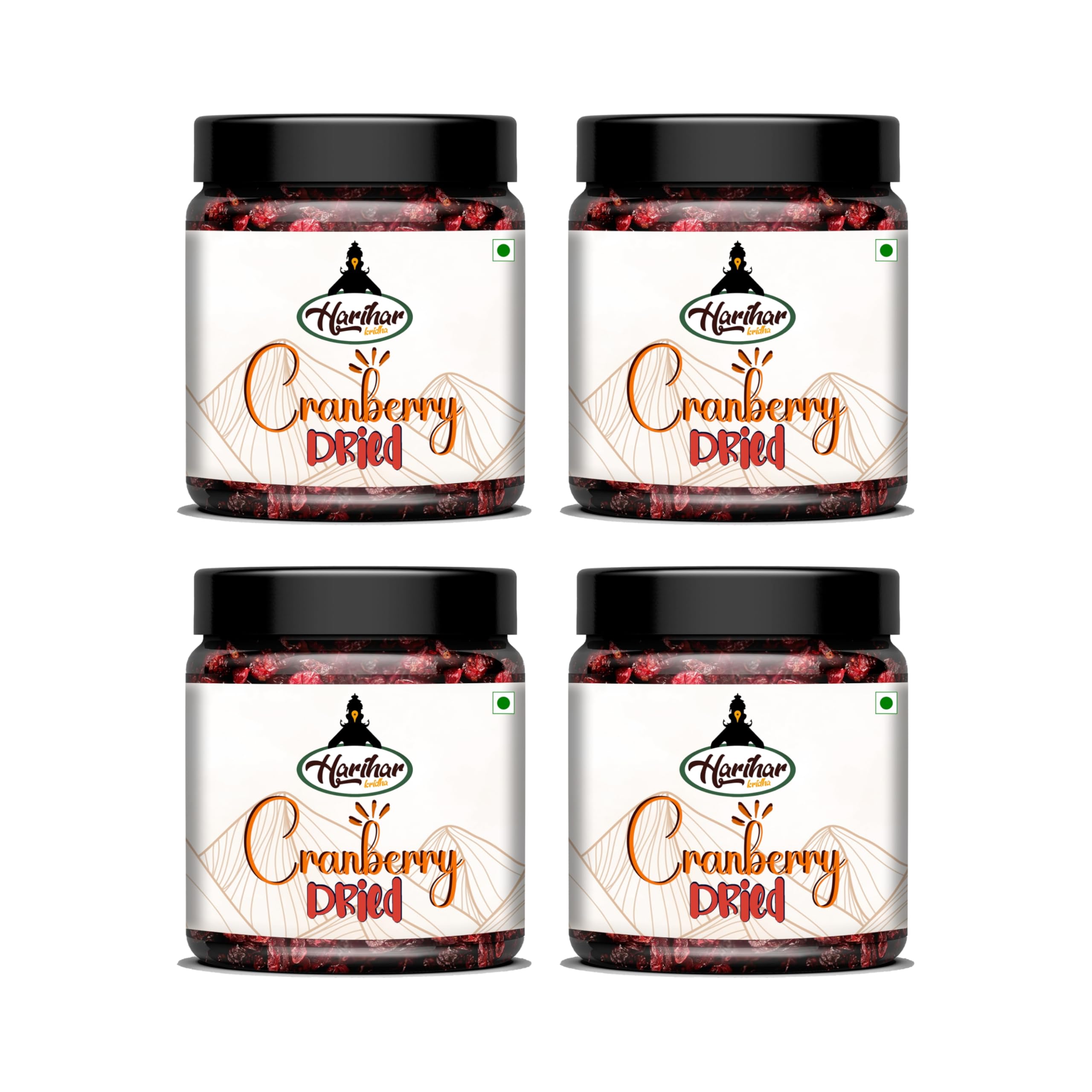HARIHAR KRIDHA Premium Dried Cranberry 1kg (250g Each Pack Of 4) | Sweet & Tangy Cranberries | Ready to Eat Snack | Cranberry for Baking, Desserts & Salads-image-4