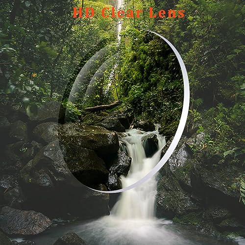 Miniatura 5 de FF FRAZALA Lentes de lectura con clip con función de bloqueo de luz azul para lentes graduados con clip unisex (transparente, 4.0)