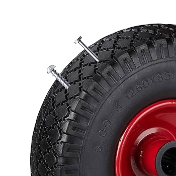 DETO×4bottles Relaxdays 2 x koło do wózka transportowego, odporne na