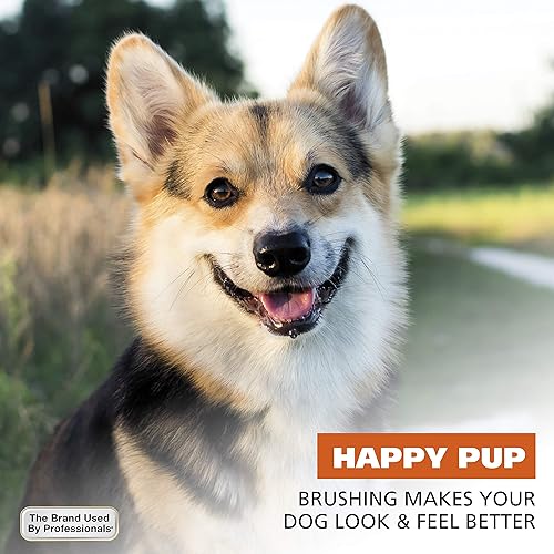 Miniatura 5 de Wahl Cepillo de cerdas medianas de doble cara para mascotas, cepillo ergonómico con empuñaduras de goma ergonómicas para un cepillado cómodo y