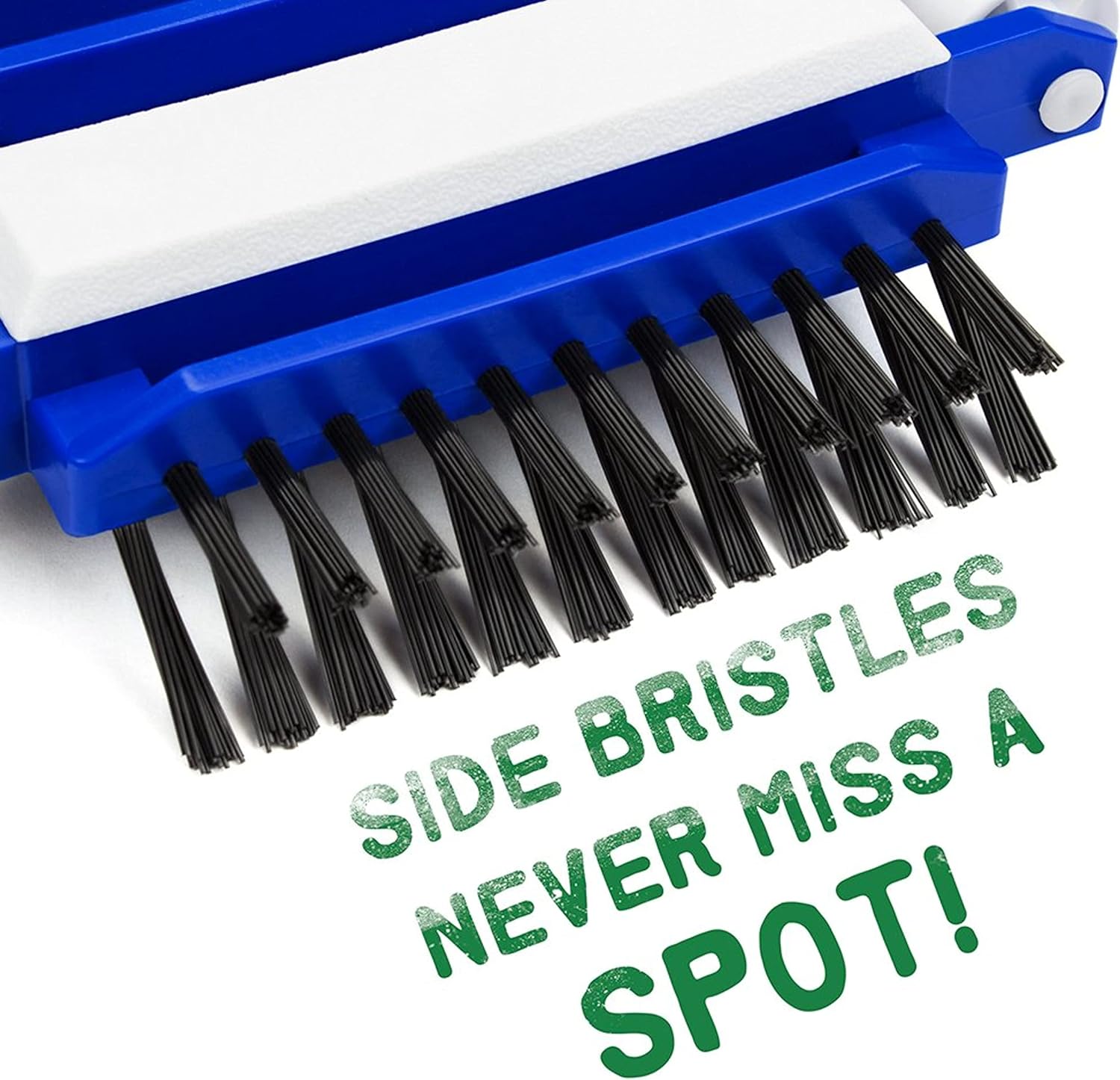 Weighted Flex Vacuum Head - 14-Inch Brush Attachment Tool with Nylon Side Bristles - Cleaning Supplies & Maintenance Accessories for Above or Inground Swimming Pool or Hot Tub
