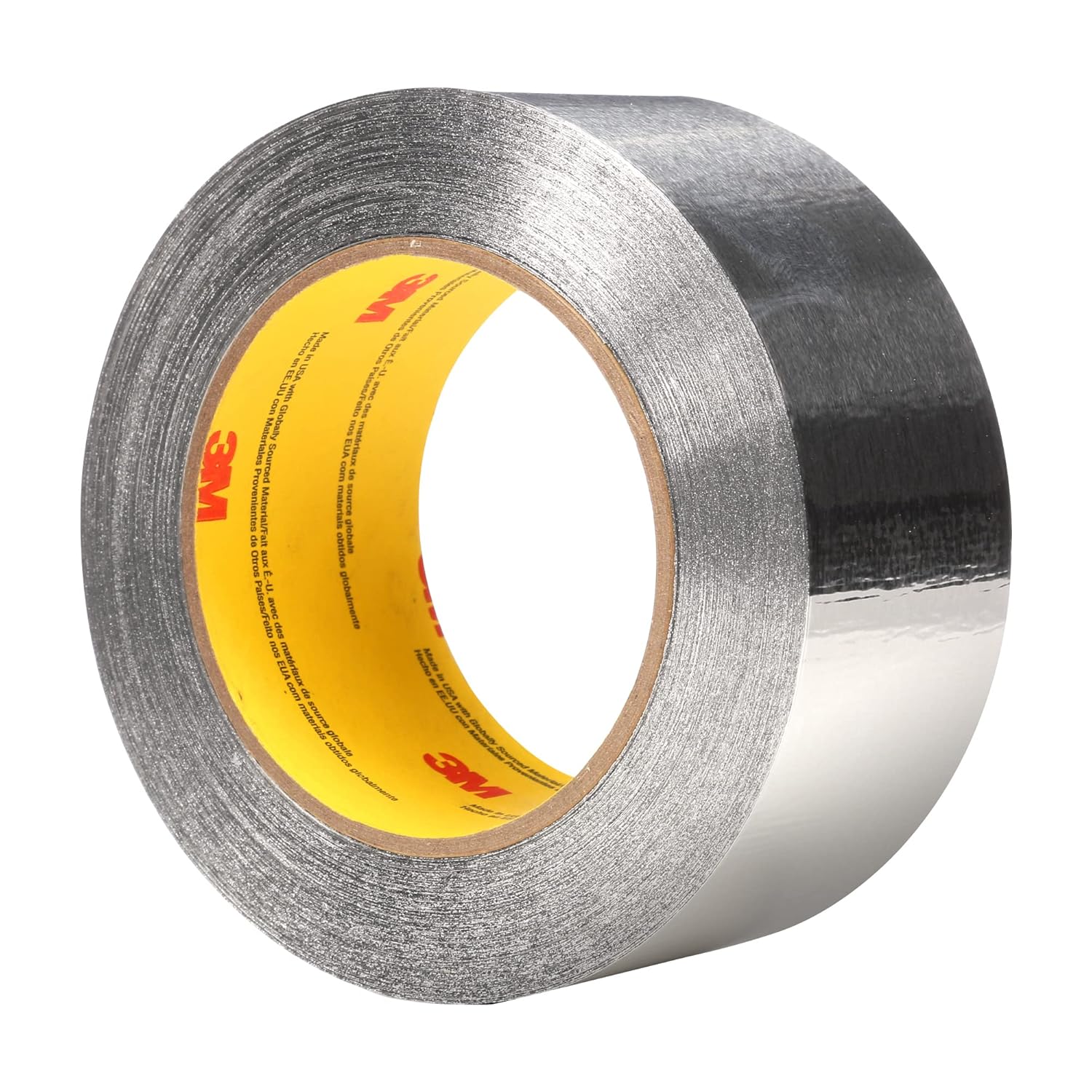 3M Aluminum Foil Tape 34383, Silver, 2 in x 60 yd, 4.5 mil