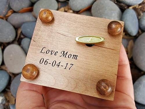 Miniatura 4 de Regalo para hija, caja de música de oso Winnie the Pooh con amor en la parte superior, la personalización en la parte inferior está disponible con