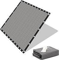 Vista 37 de EMERIT 90% Tela de sombra para patio, jardín, pérgola, toldo con ojales (gris, 10 x 14 pies)