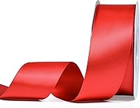 Vista 146 de YAMA Cinta de satén de doble cara, 7/8 pulgadas, 25 yardas para envolver regalos, color rosa