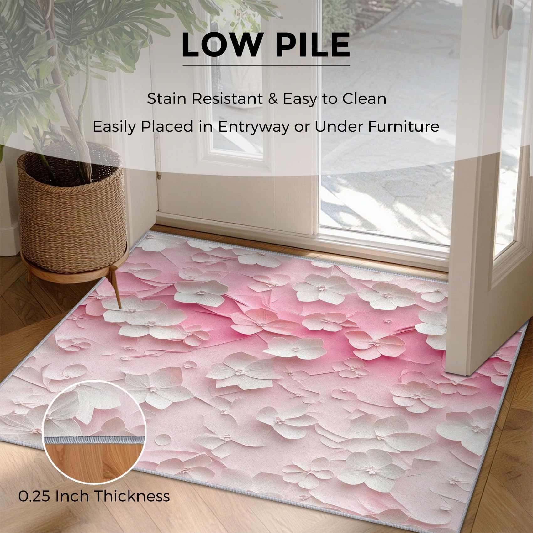 Générique Tapis Fleur 3D, 240x340 cm